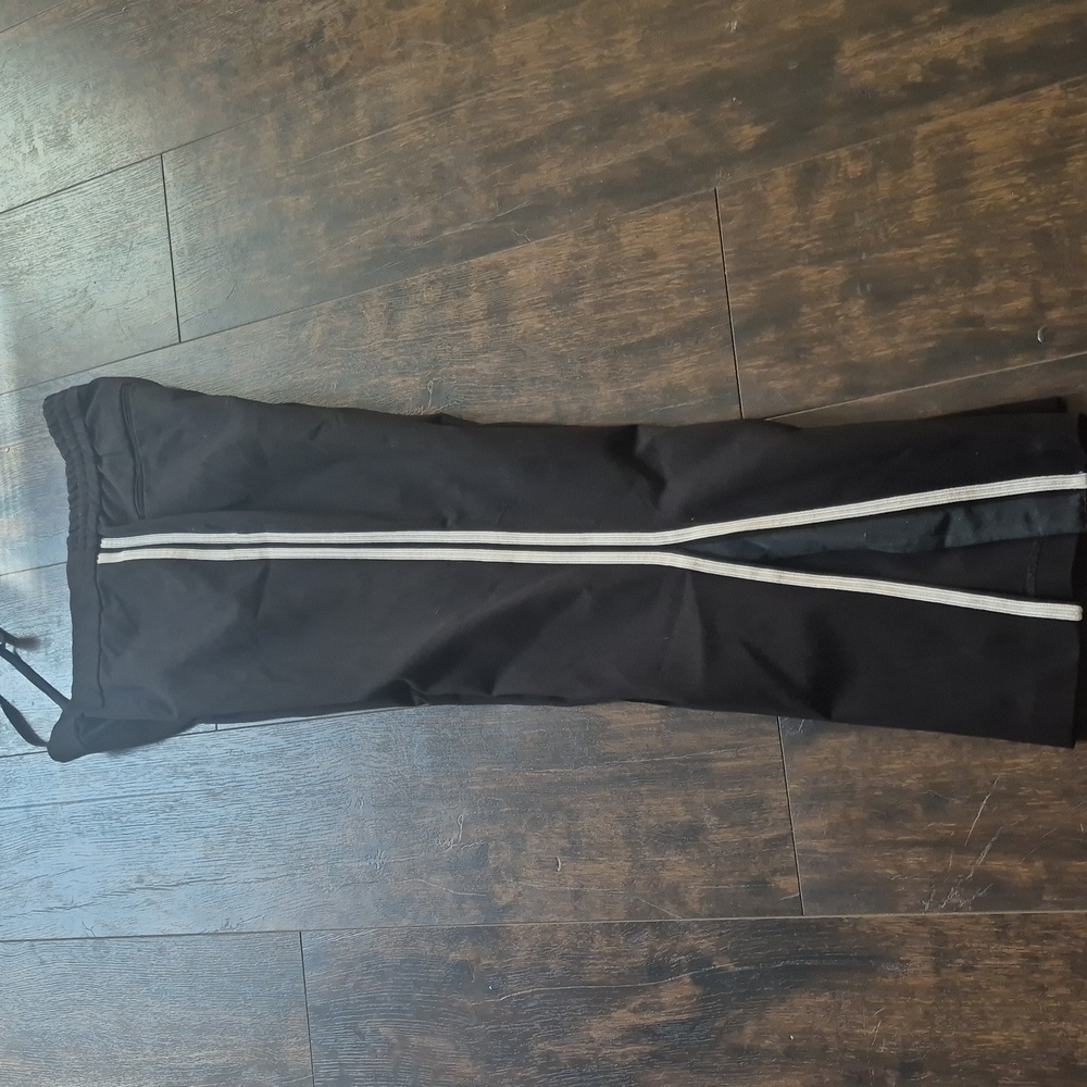 RAG & BONE Ponte Track Pant M Side Stripe High Slit Drawstring Pull On Sweatpant